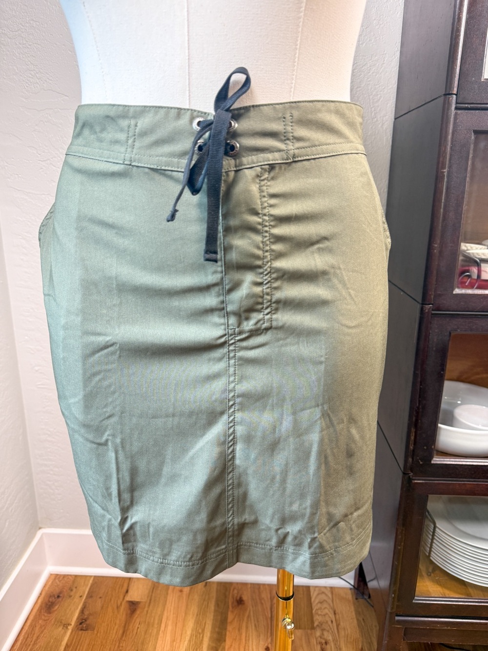 RipSkirt Hawaii Olive Khaki Performance Travel Skirt Drawstring Stretch Size XXL